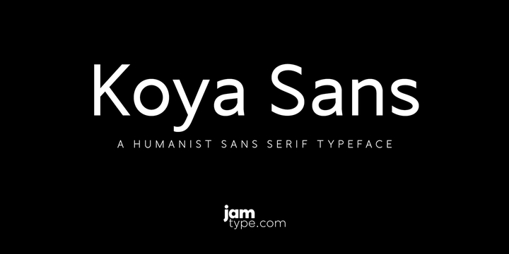 Przykładowa czcionka Koya Sans #1